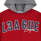 Boys Red, Grey & Navy Blue Tracksuit Set (3 Piece), 3, hi-res