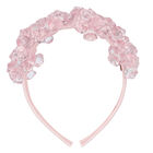 Girls Pink Embellished Diamante Headband, 2, hi-res