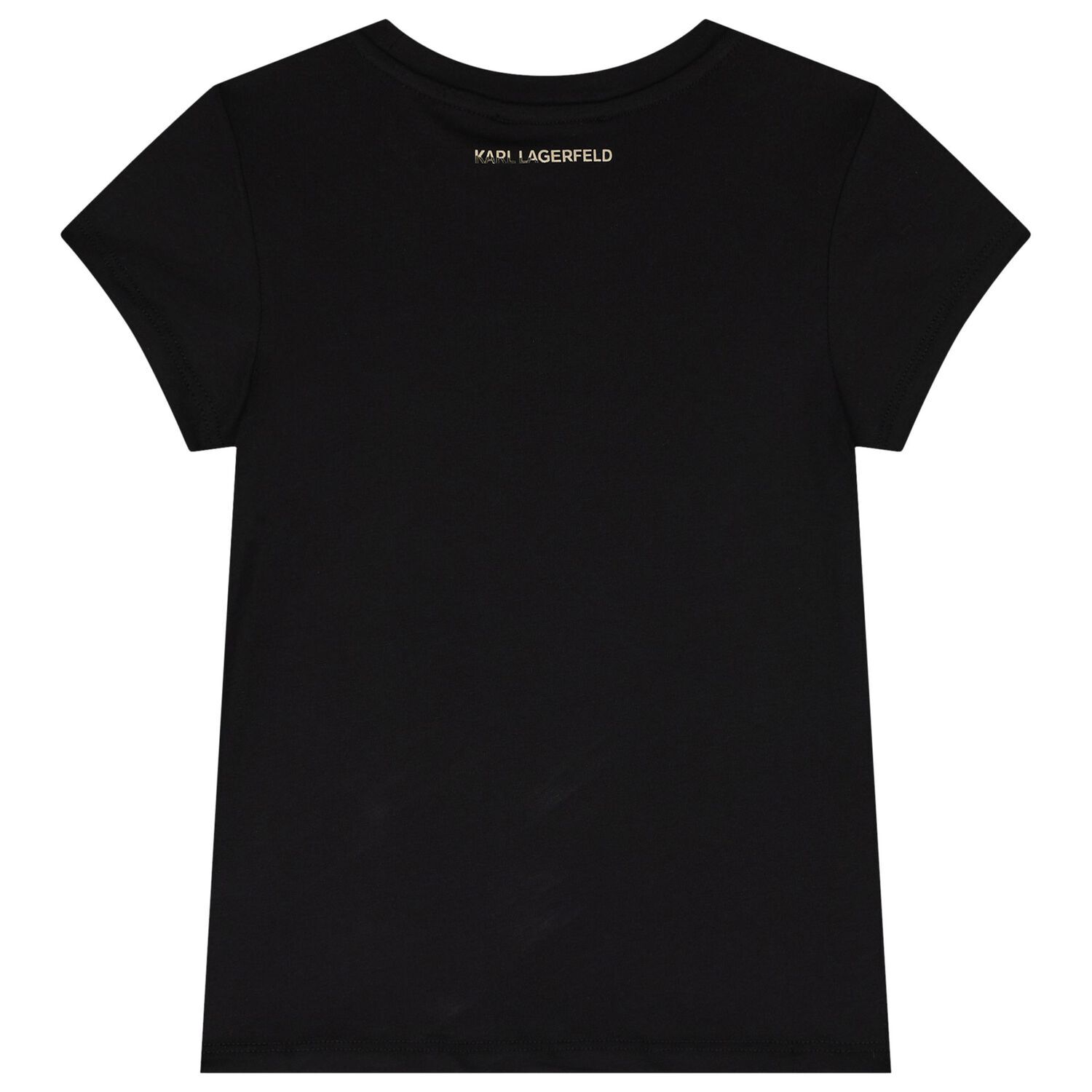 Girls Black Logo T-Shirt, 1, hi-res