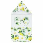 مدس بطبعة الليمون باللون الابيض للبنات, 1, hi-res