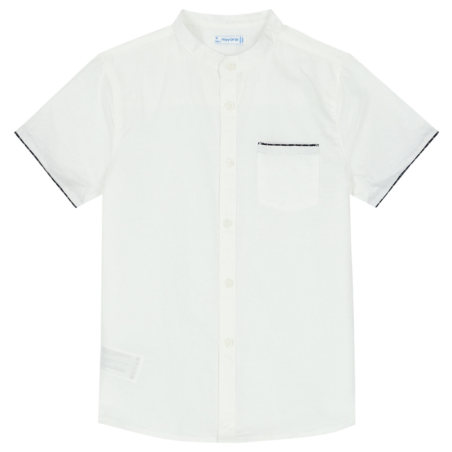 Boys White & Navy Shorts Set, 1, hi-res