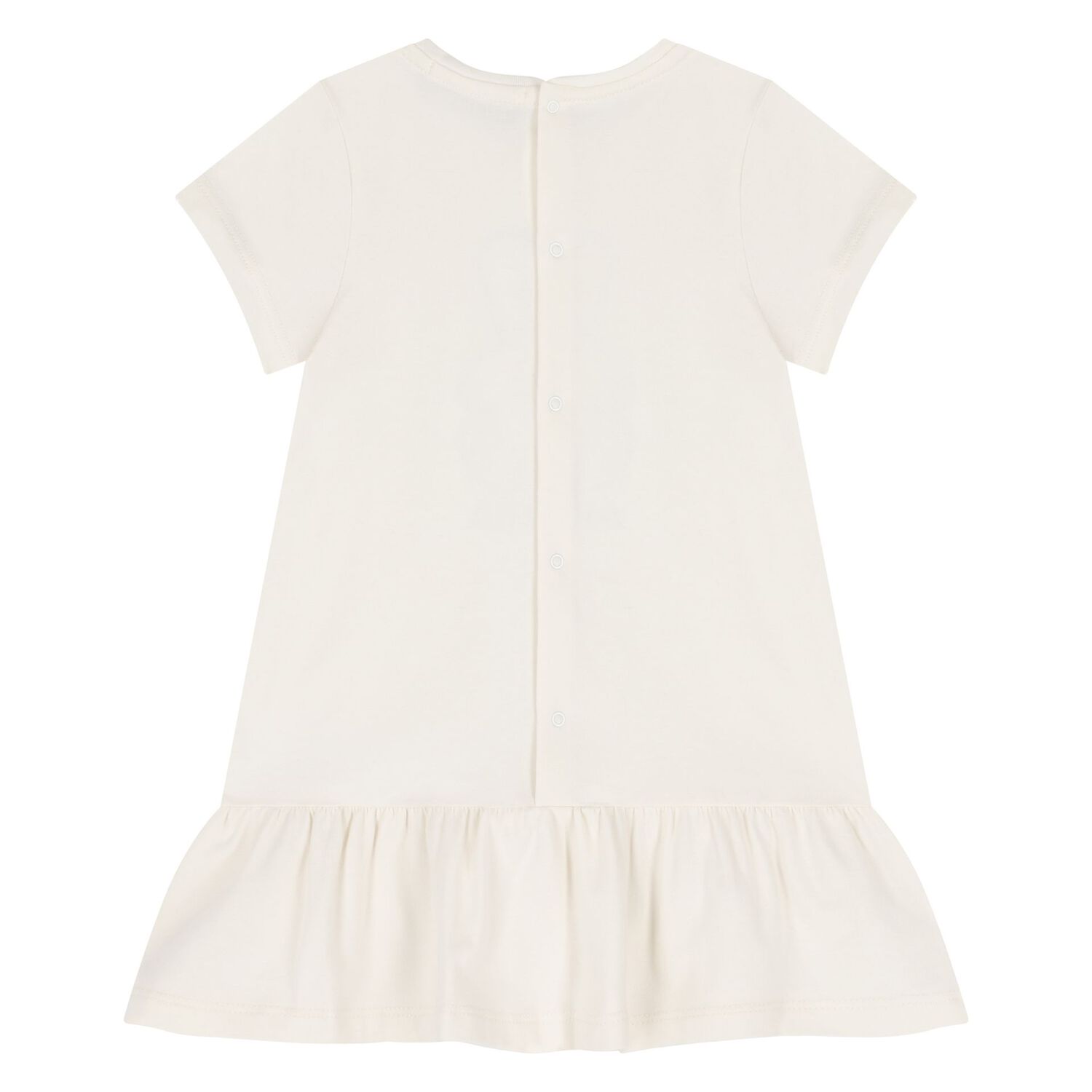 فستان بنات بطبعة تيدي باللون العاجي, 1, hi-res image number null