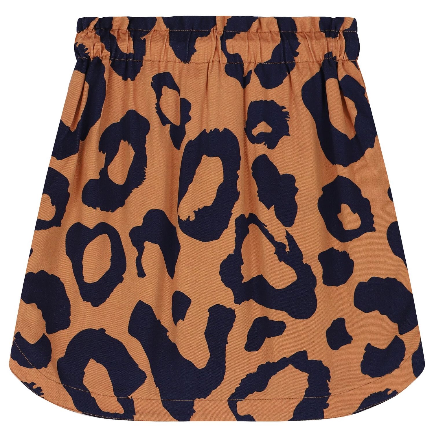 Girls Beige Leopard Skirt, 1, hi-res