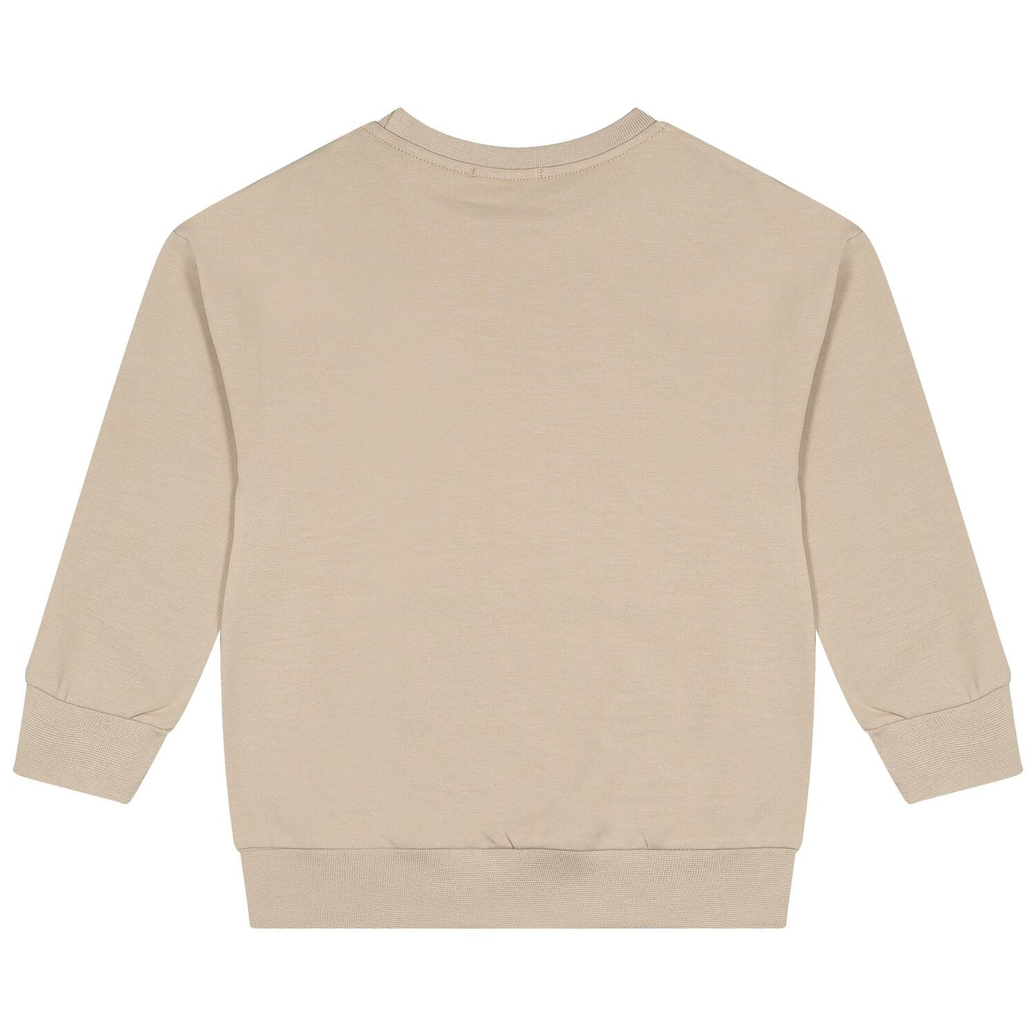 Girls Beige Bag Logo Sweatshirt, 2, hi-res