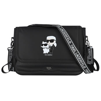 Black Logo Baby Changing Bag