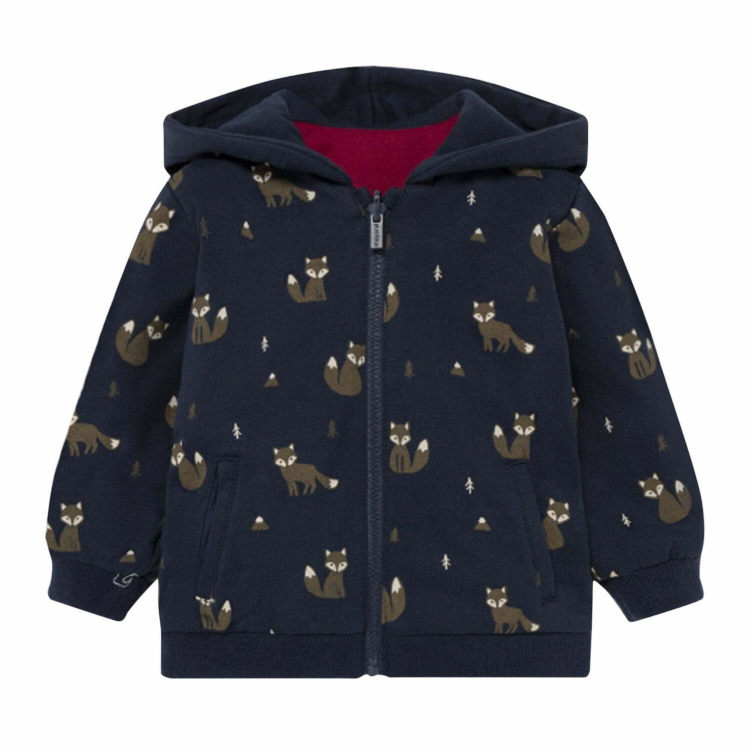 بدلة رياضية بوجهين باللون الاحمر والكحلى للاولاد, 1, hi-res image number null