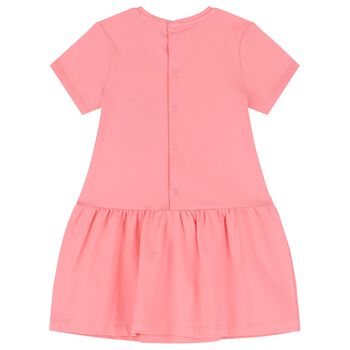 Younger Girls Pink Logo Bag Dress