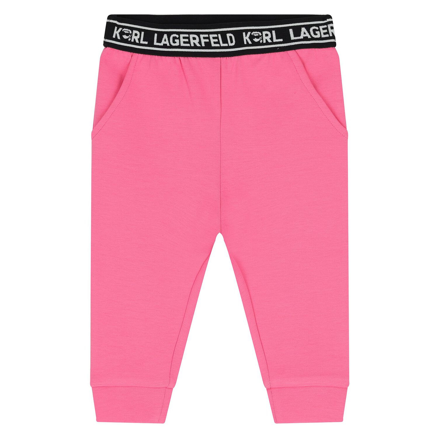 Younger Girls Pink & White Logo 3-Piece Tracksuit, 1, hi-res