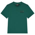 Boys Green Logo T-Shirt, 9, hi-res