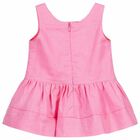 Younger Girls Pink Dress, 1, hi-res