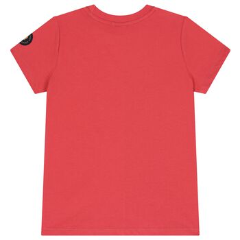 Boys Red & White Logo T-Shirt