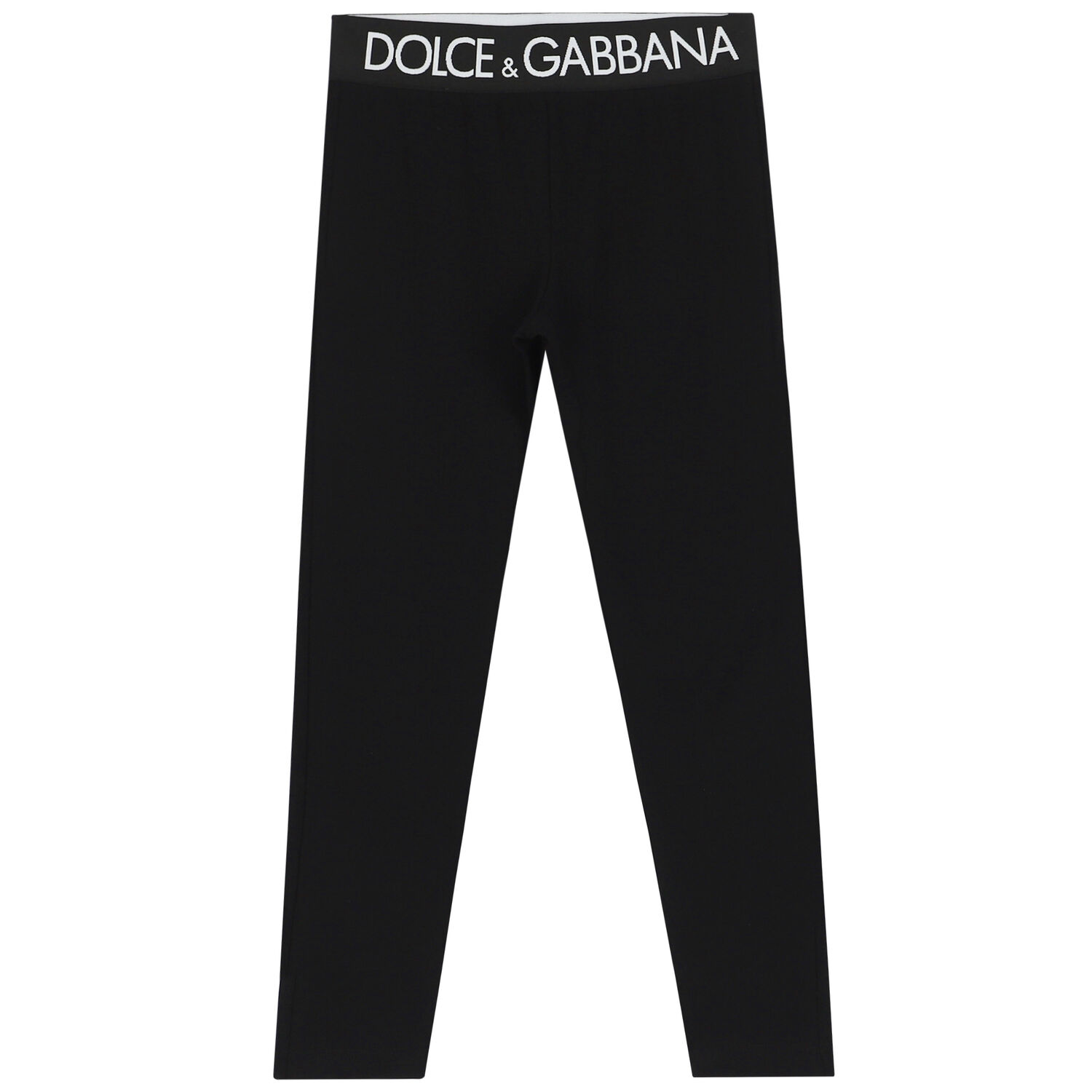 Girls Black Logo Leggings, 1, hi-res image number null