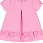 Baby Girls Pink Bow Dress , 1, hi-res