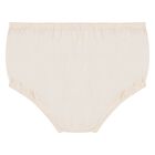 طقم فستان تول متعدد الطبقات للبنات الصغيرات باللون العاجي , 1, hi-res