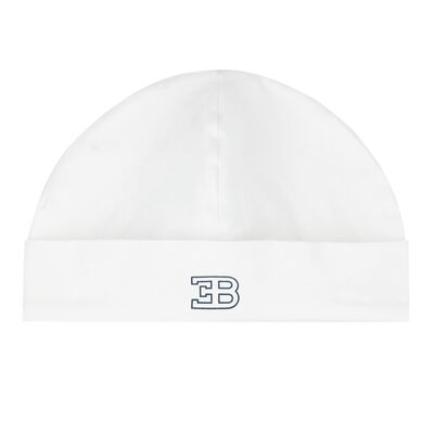 Baby Boys White Logo Hat