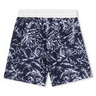Boys Navy Blue Logo Swim Shorts, 1, hi-res