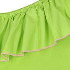 Girls Green Asymmetric Dress, 5, hi-res