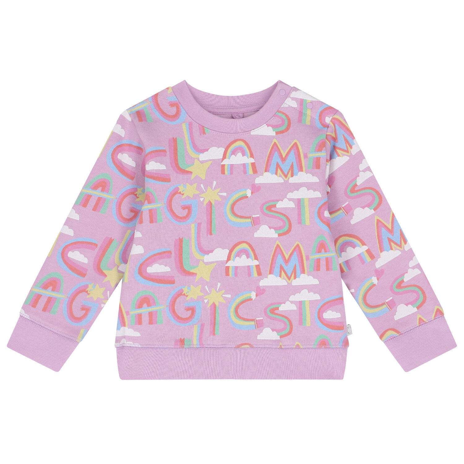 Younger Girls Pink Logo Sweatshirt, 1, hi-res image number null