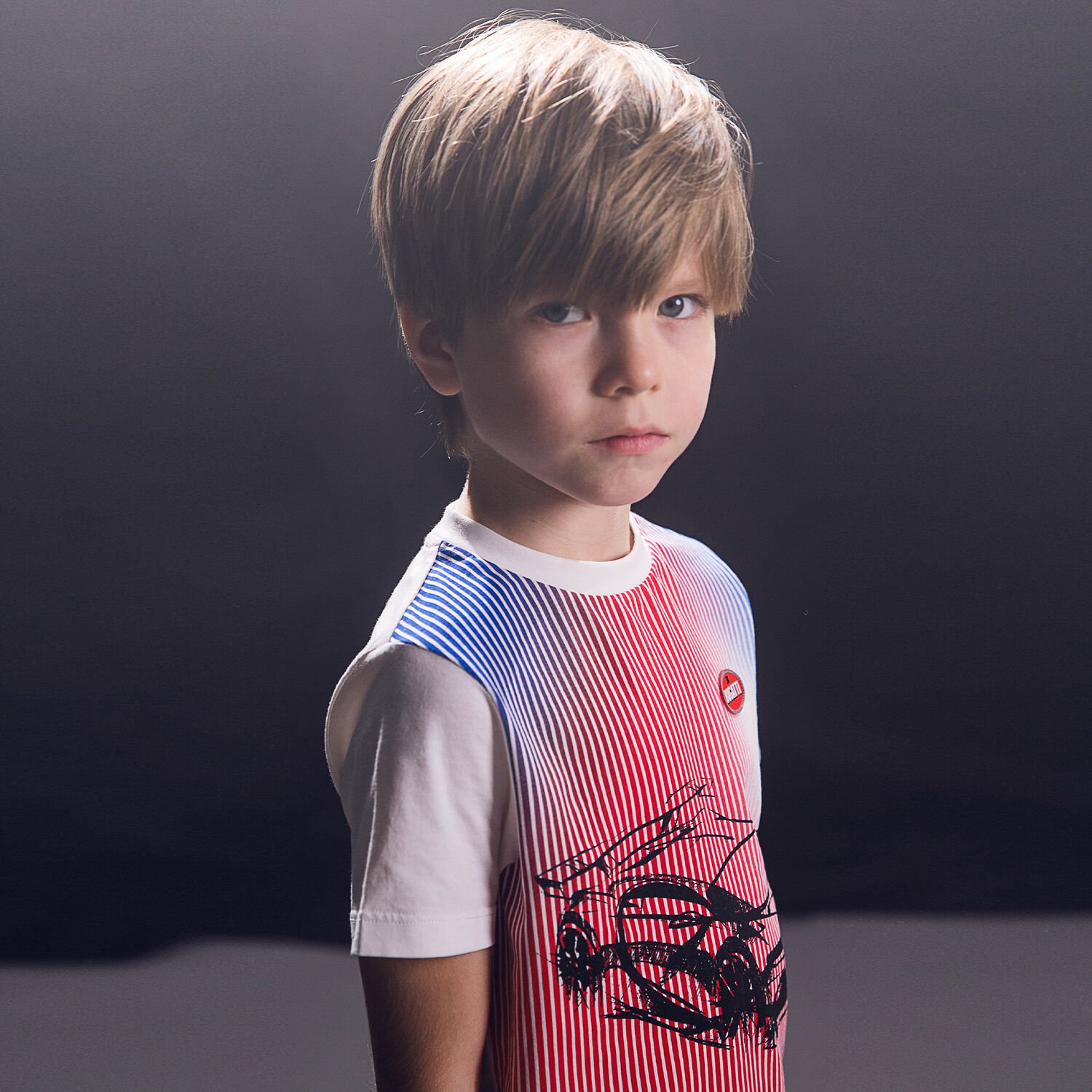 Boys White Logo T-Shirt, 1, hi-res