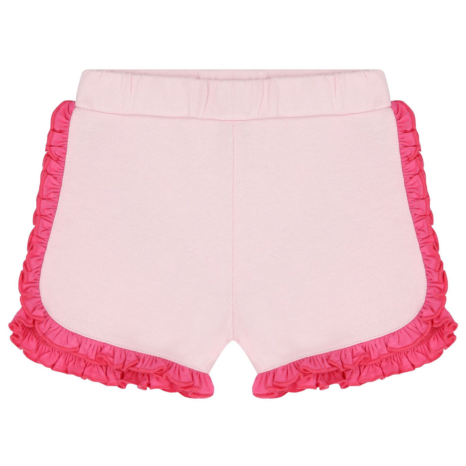 Baby Girls Pink Ruffle Short Set, 1, hi-res image number null