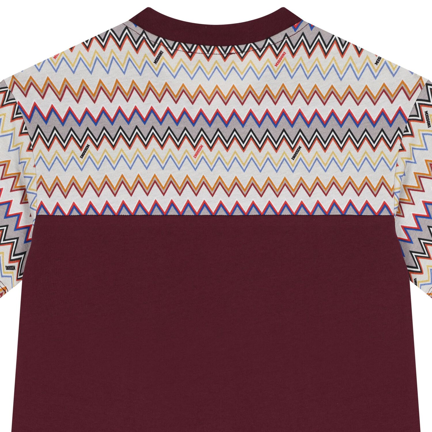 Boys Burgundy Zigzag T-Shirt, 2, hi-res