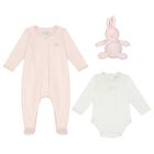 Baby Girls White & Pink Gift Set, 1, hi-res
