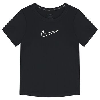 Girls Black Logo T-Shirt