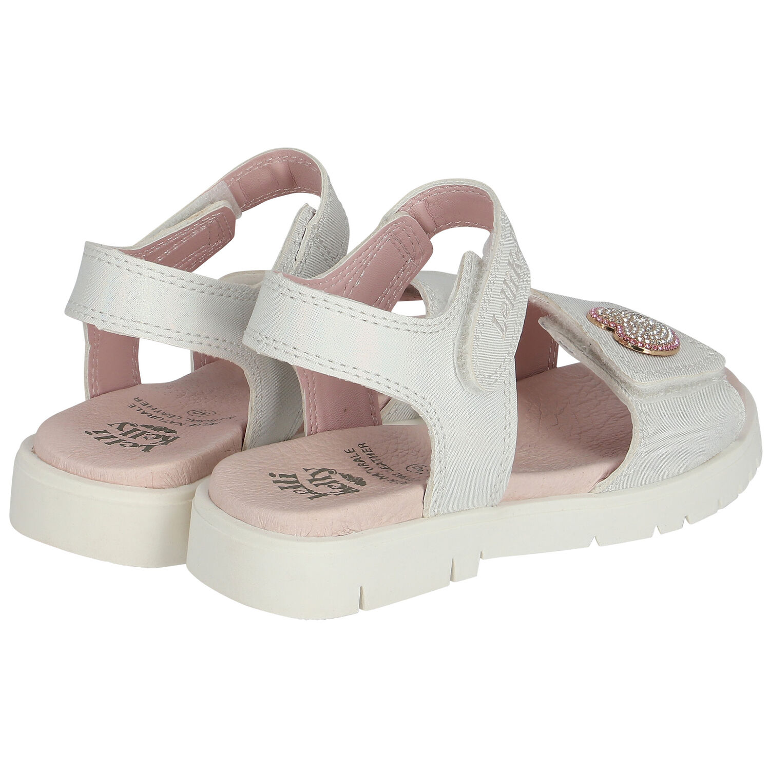 صندل بنات باللون العاجي, 2, hi-res