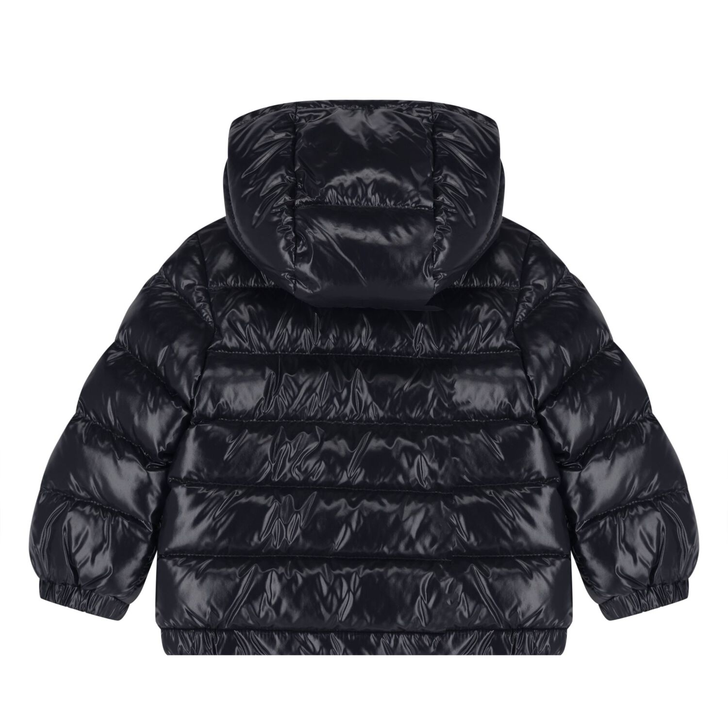 Younger Boys Navy Blue Logo Puffer Jacket, 1, hi-res image number null