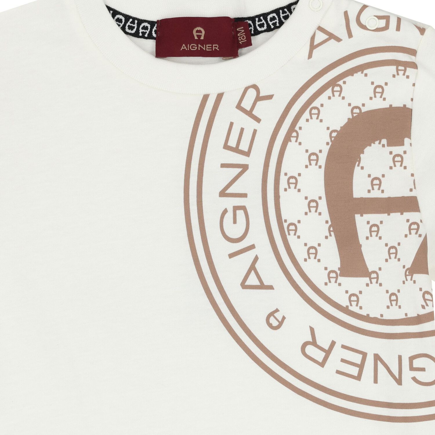 Younger Boys Ivory & Beige Logo Shorts Set, 1, hi-res