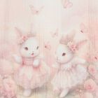 رومبير أطفال بطبعة أرانب وزهور باللون العاجي للبنات, 1, hi-res