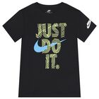 Boys Black Logo T-Shirt, 2, hi-res