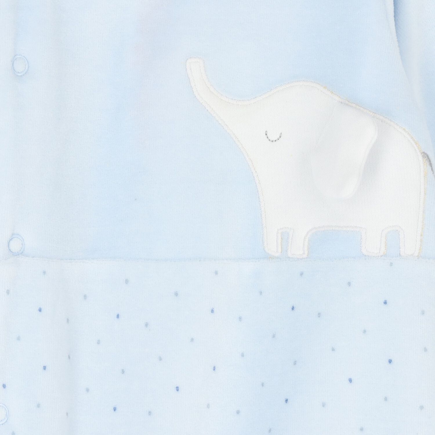 Baby Boys Blue Elephant Babygrow, 1, hi-res