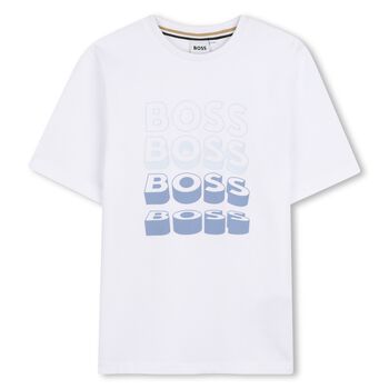 Boys White Logo T-Shirt