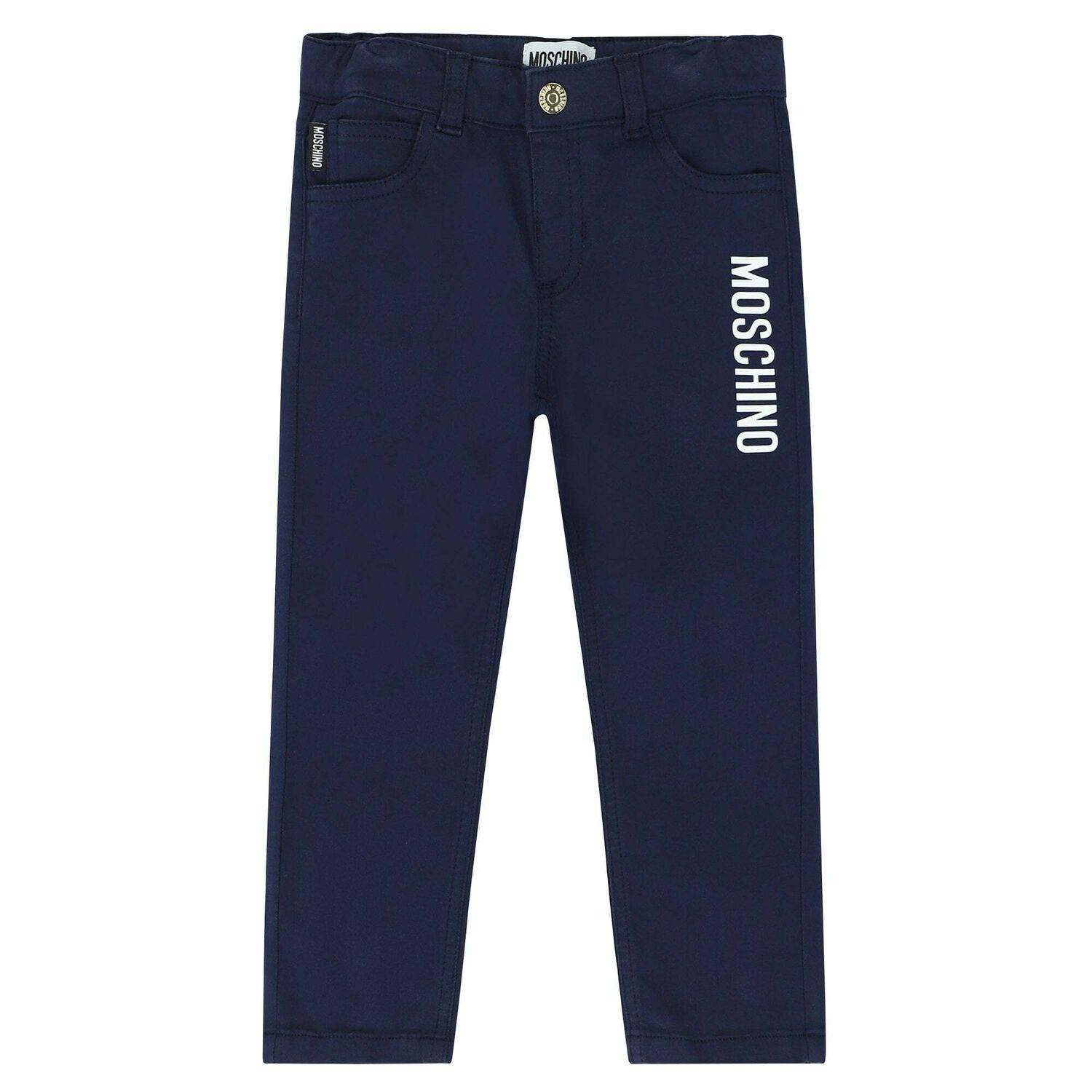 Navy Blue Logo Trousers, 1, hi-res image number null
