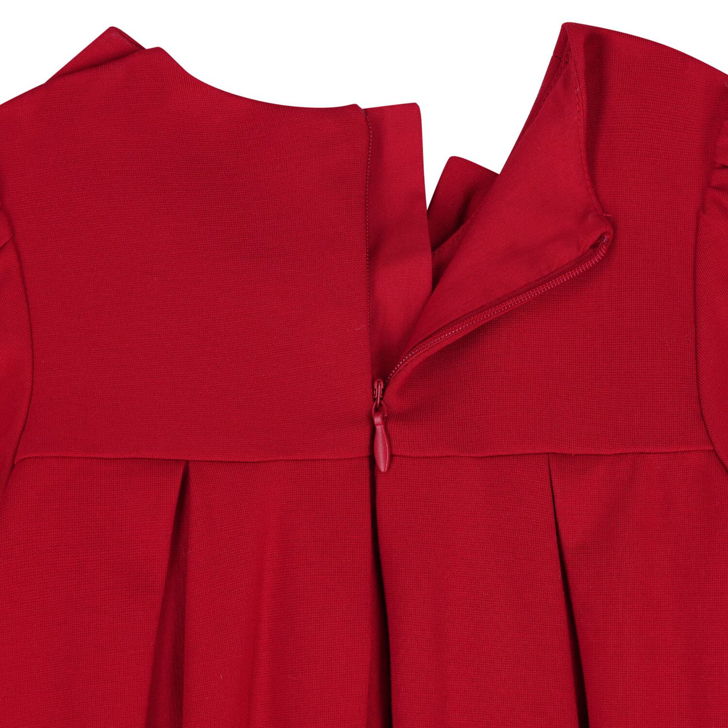 Younger Girls Red Bow Dress, 1, hi-res