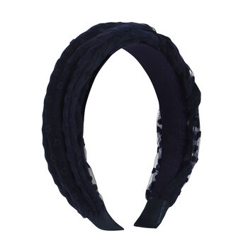 Girls Navy Tulle Hairband 