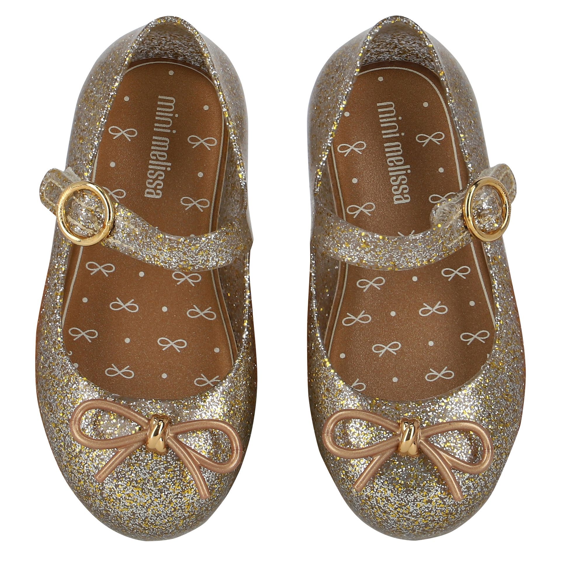 Mini melissa gold glitter on sale