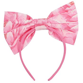 Girls Pink Floral Hairband