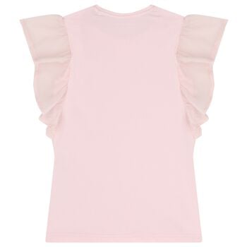 Girls Pink Logo T-Shirt