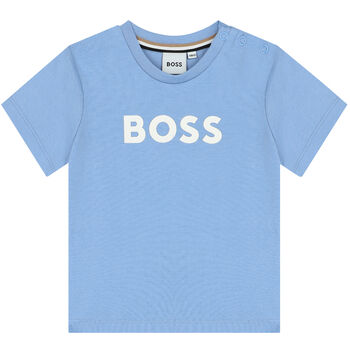 Younger Boys Blue Logo T-Shirt