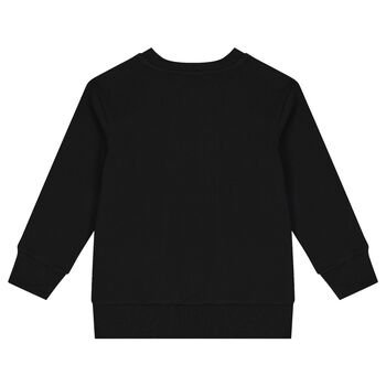 Boys Black, White & Red Logo Sweatshirt