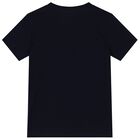 Boys Navy Blue Polo Bear T-Shirt, 2, hi-res