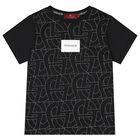 Boys Black Logo T-Shirt, 2, hi-res