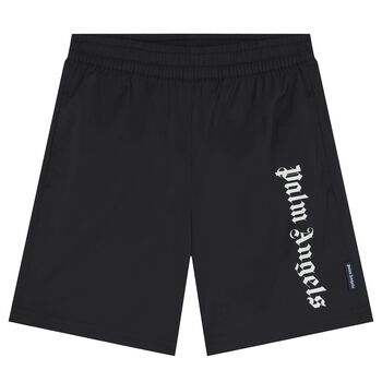 Black Logo Swim Shorts