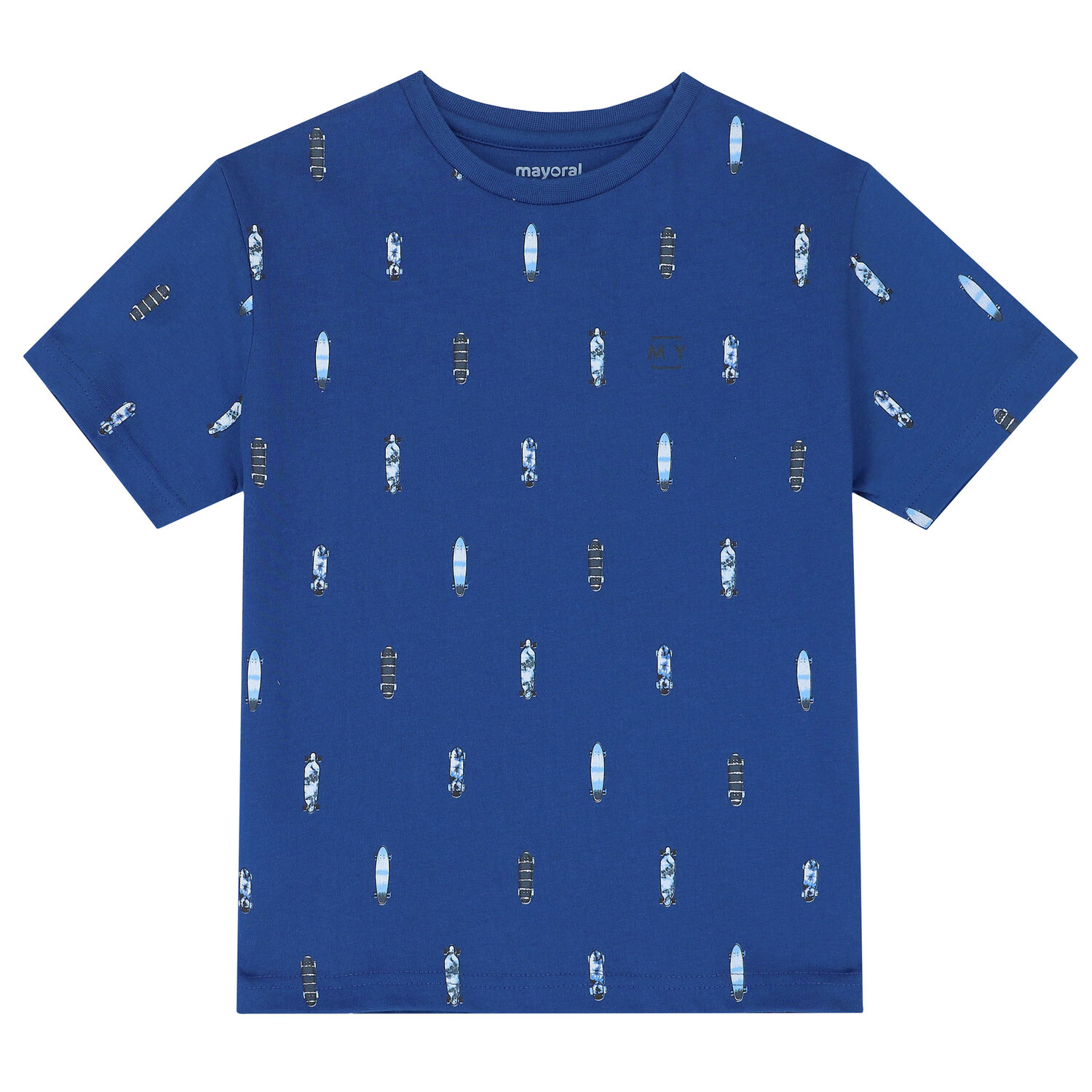 طقم شورت باللون الأزرق والأبيض للأولاد , 2, hi-res