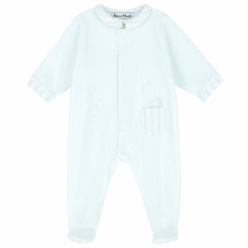 Baby Boys Blue Babygrow