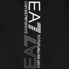 Boys Black Logo Hooded Top, 1, hi-res