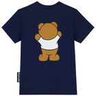Navy Teddy Bear Logo T-Shirt, 6, hi-res