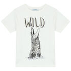 طقم شورت بطبعة تمساح باللون العاجى والاحمر للاولاد, 3, hi-res